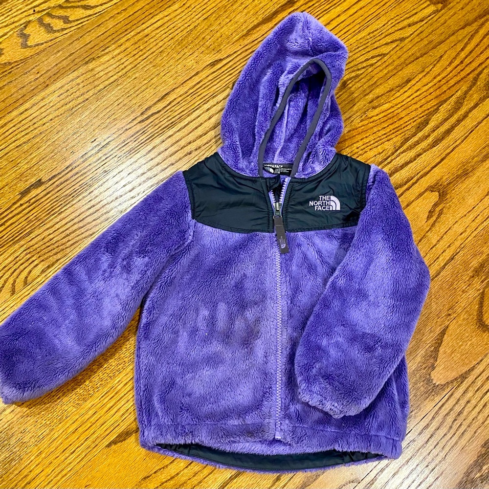 The Northface fleece toddler jacket purple size 3T fall jacket